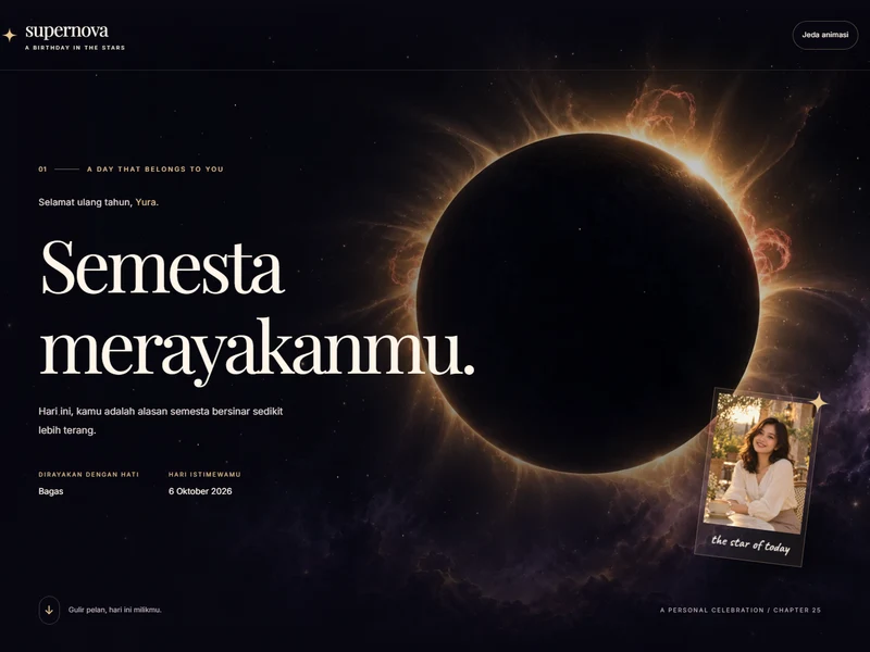 Template Supernova Birthday